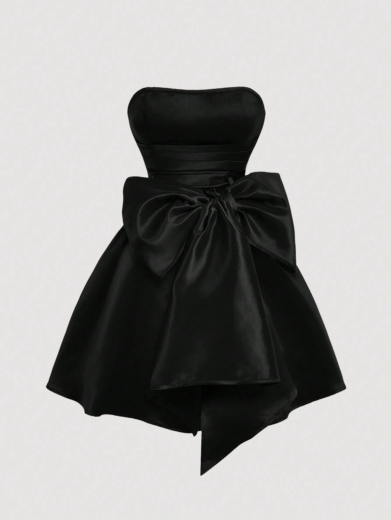 PA2095 Bowknot Straps Bandeau Short Dress For Women