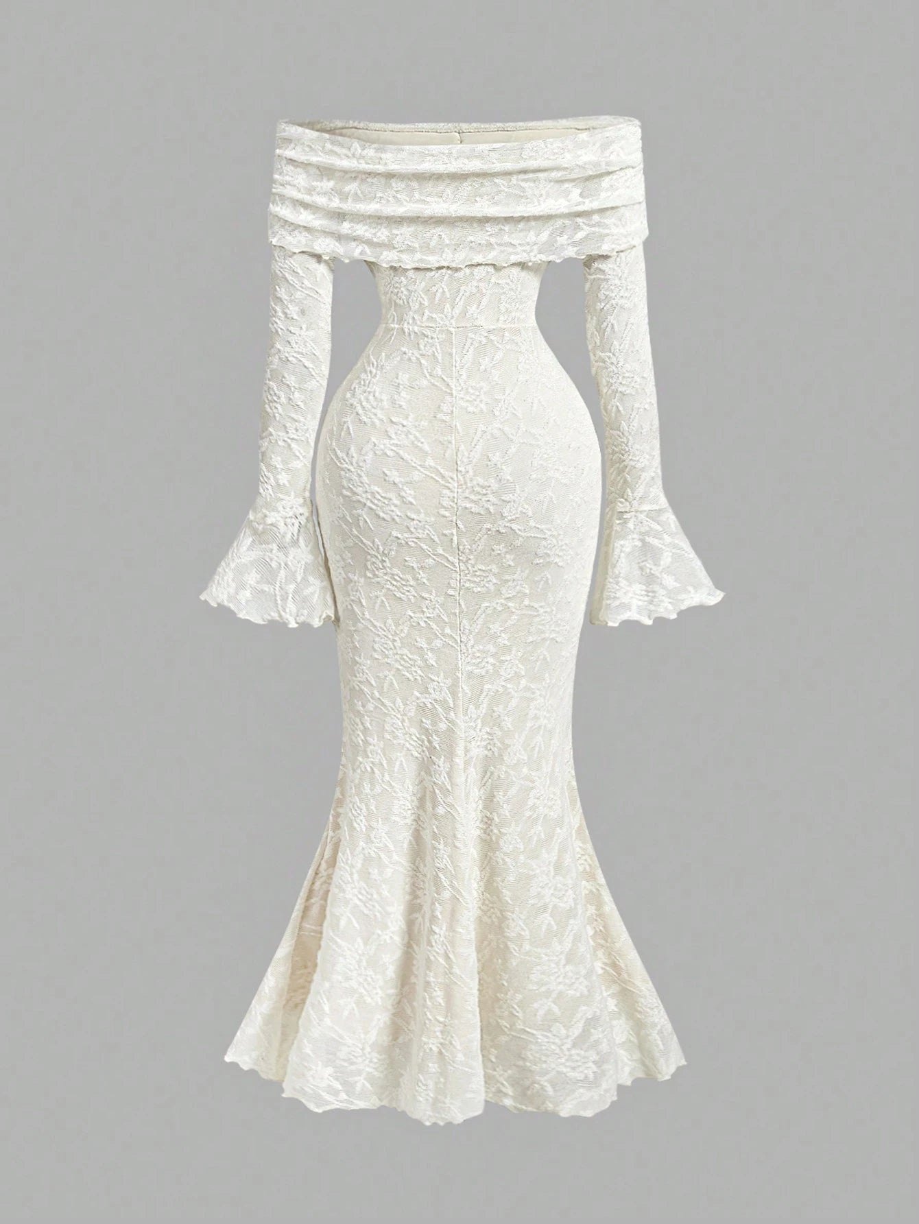 PA1940 || Women Off Shoulder Long Sleeve Front Tie Bodycon Dress,New Years Dress Women,New Year Party Dress,Valentine's Day,Tea Party Dress,White Graduation Dress