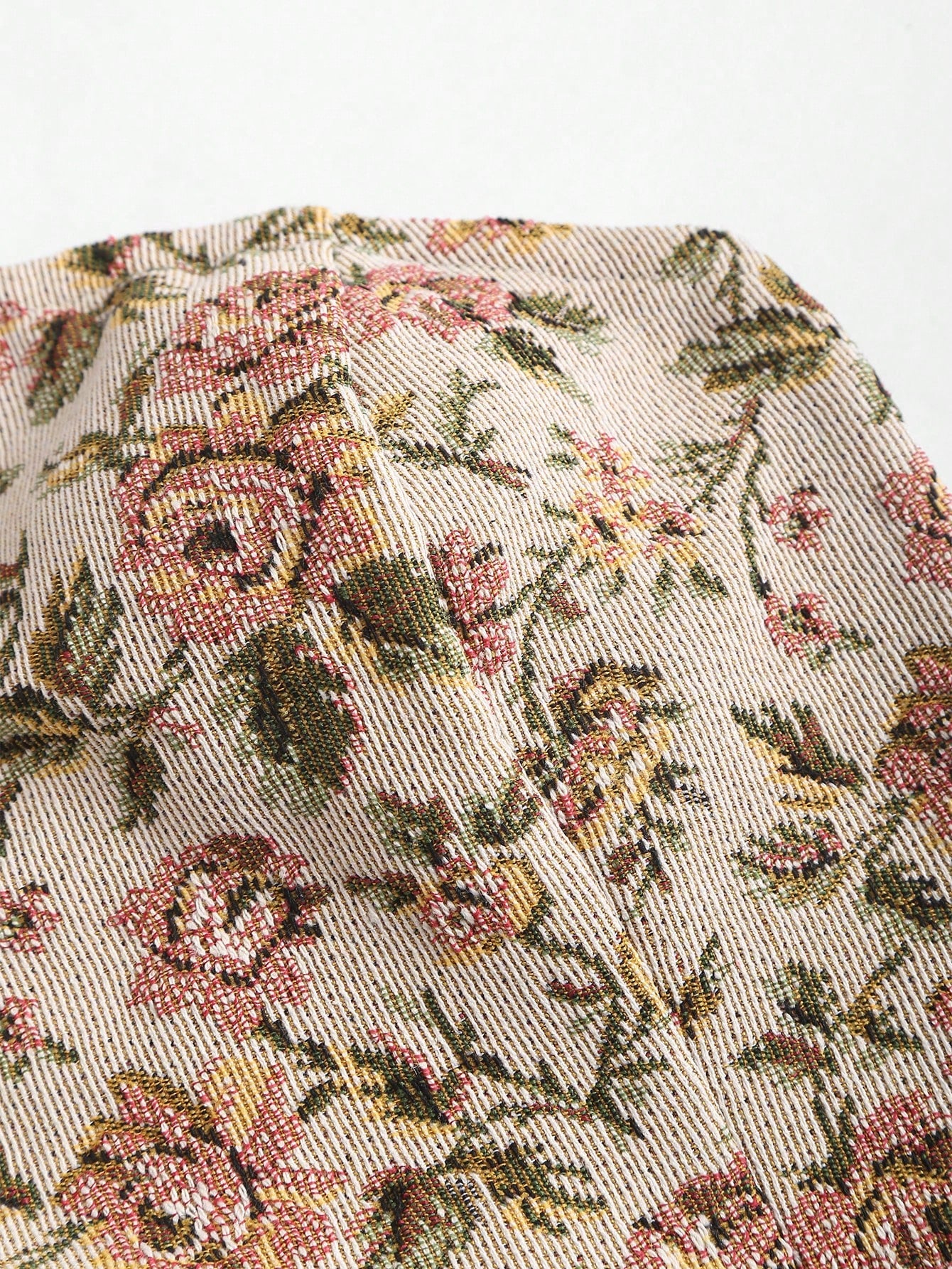 HW4813 Floral Print Backless Crossed Bandeau Top Y2K