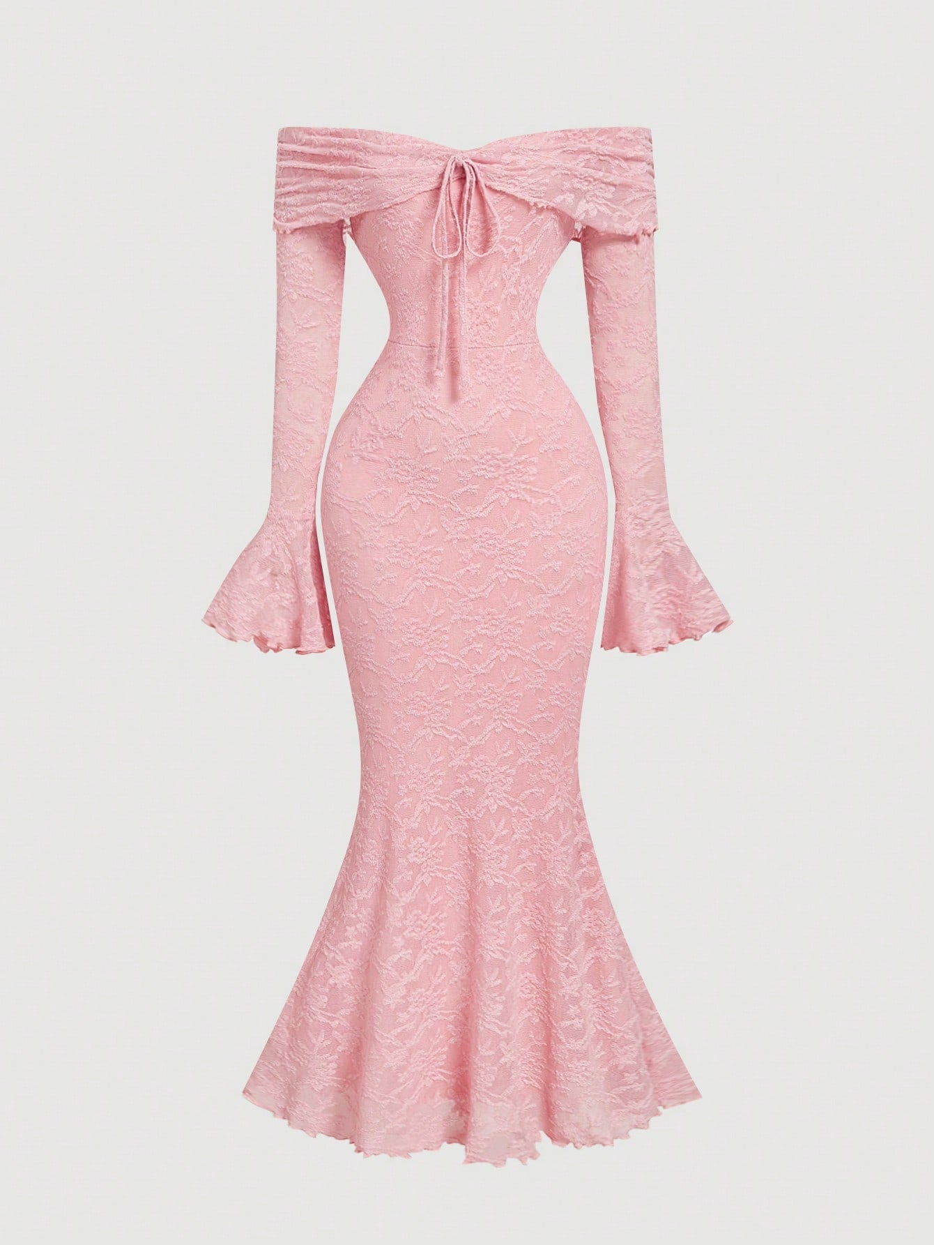 PA1940 || Women Off Shoulder Long Sleeve Front Tie Bodycon Dress,New Years Dress Women,New Year Party Dress,Valentine's Day,Tea Party Dress,White Graduation Dress