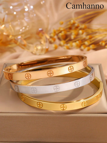 WZ0015 3/2/1pc Stylish And Exquisite Personalized Stainless Steel Jewelry Is Suitable For Party And Birthday Party Wear Or As A Perfect Gift