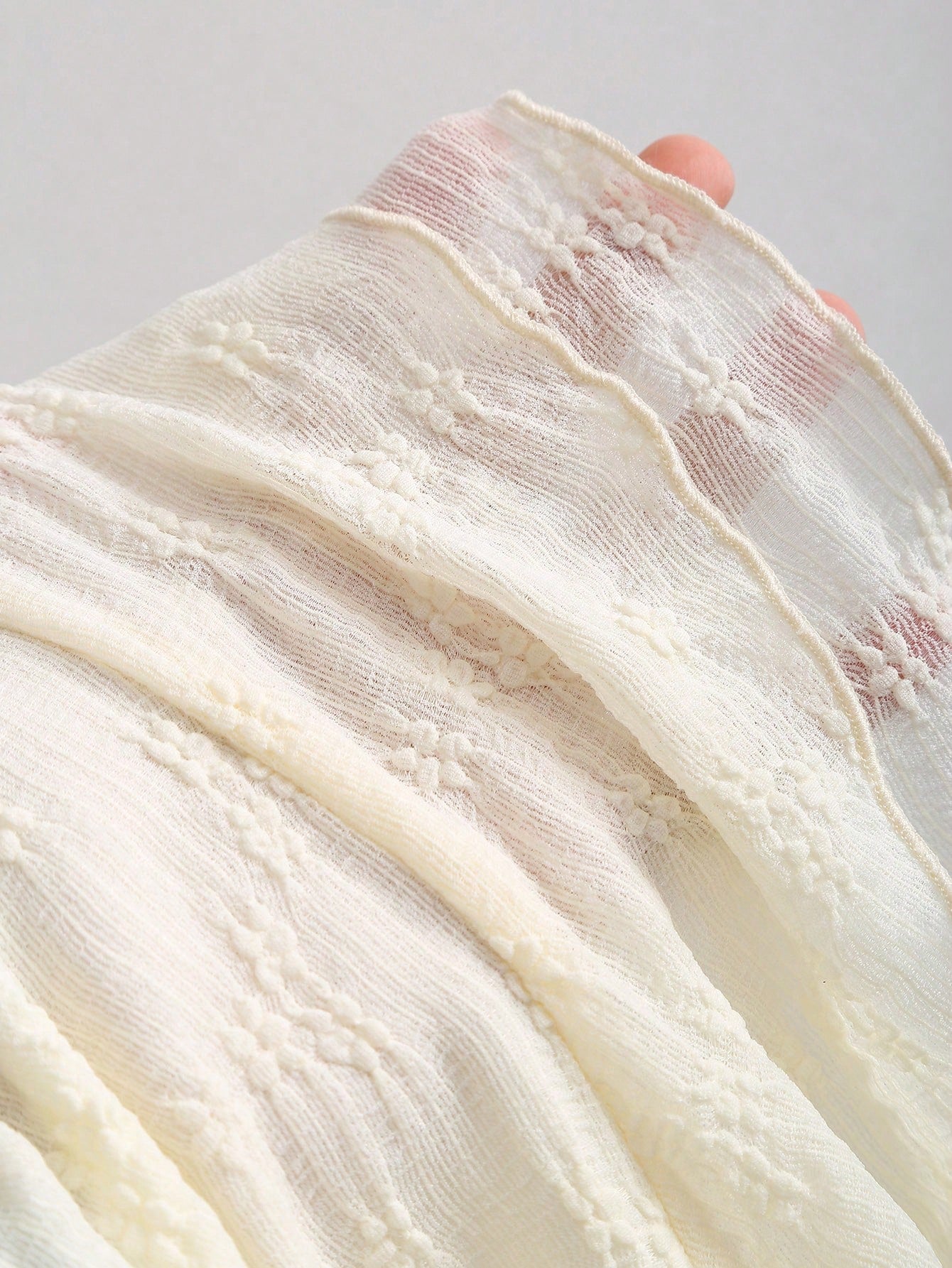PA0246 Spring & Summer Romantic Girl Knit Lace Twist-Tied Layered Ruffle Hem Crop Dress Casual Sweet Style