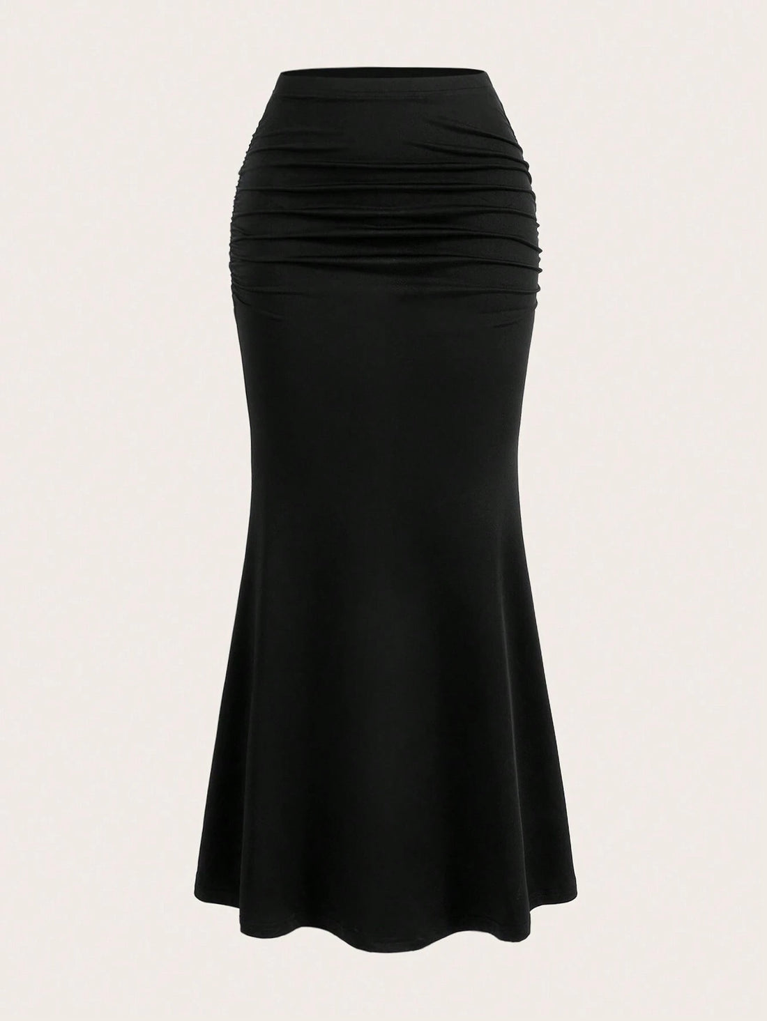 CV2029	Women's Solid Color Pleated Fish Tail Skirt Maxi Women Outfit