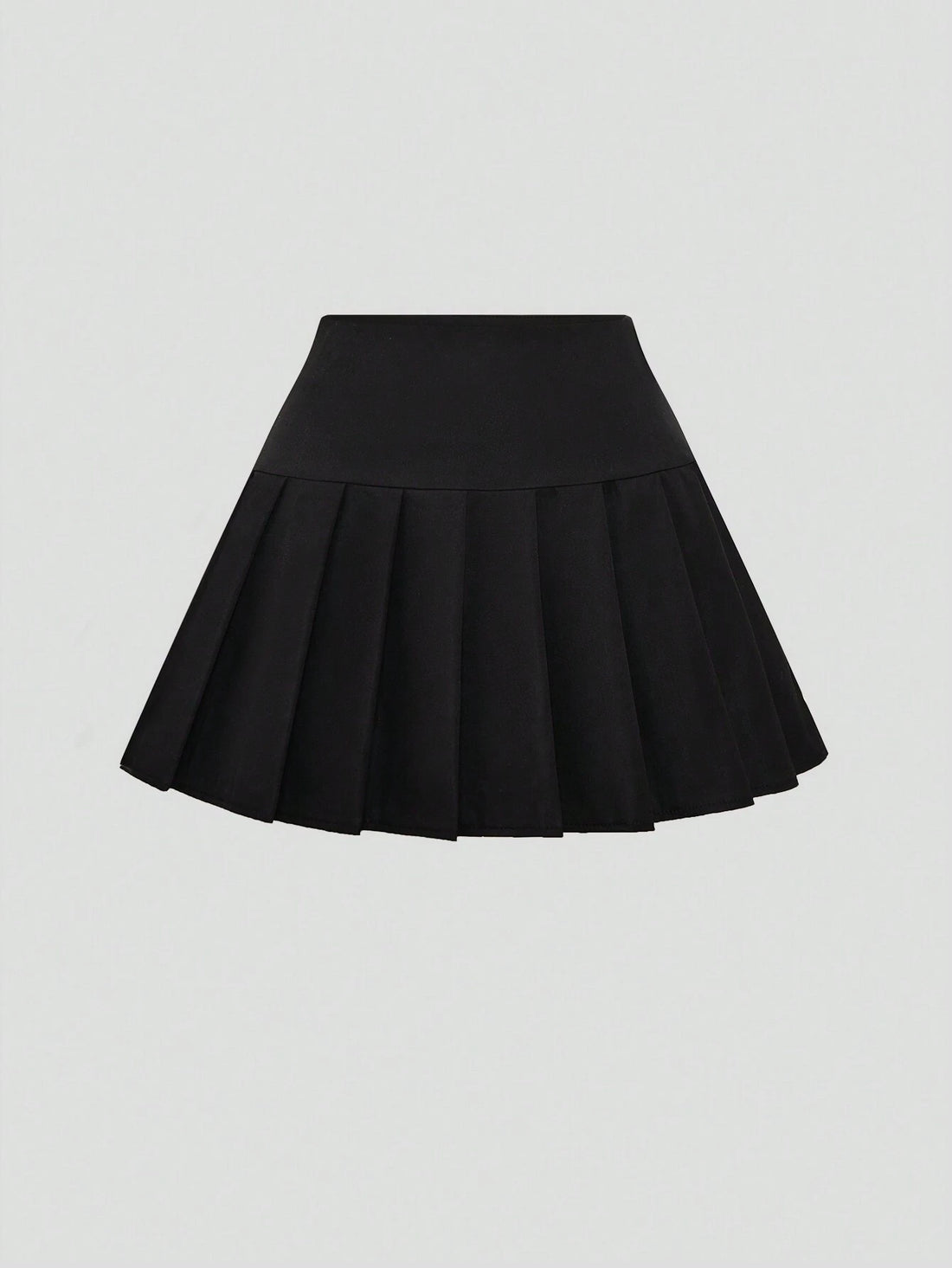 CV2016	Solid Color Casual Pleated Skirt