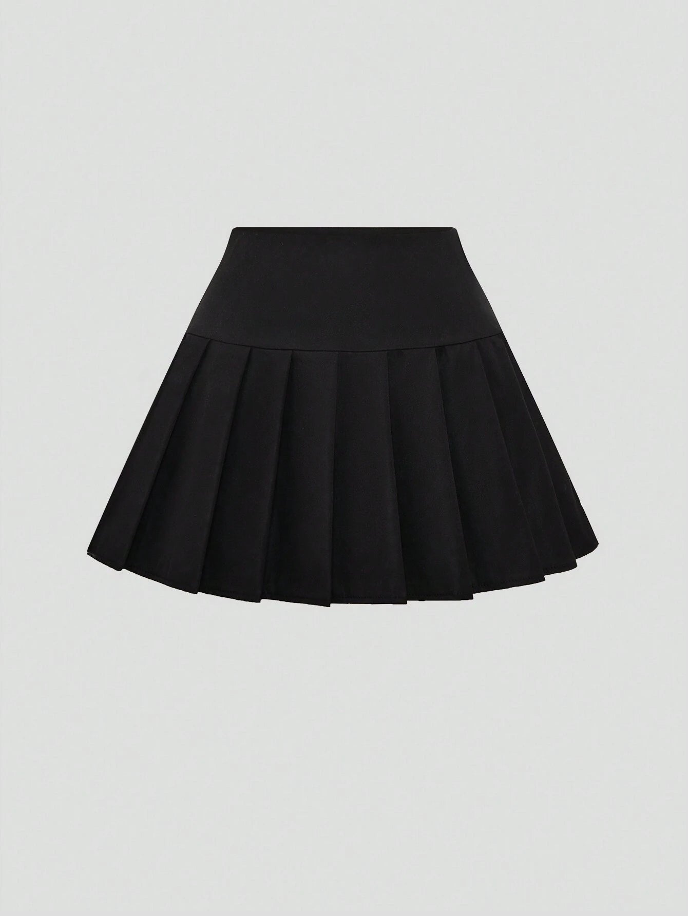 CV2016	Solid Color Casual Pleated Skirt