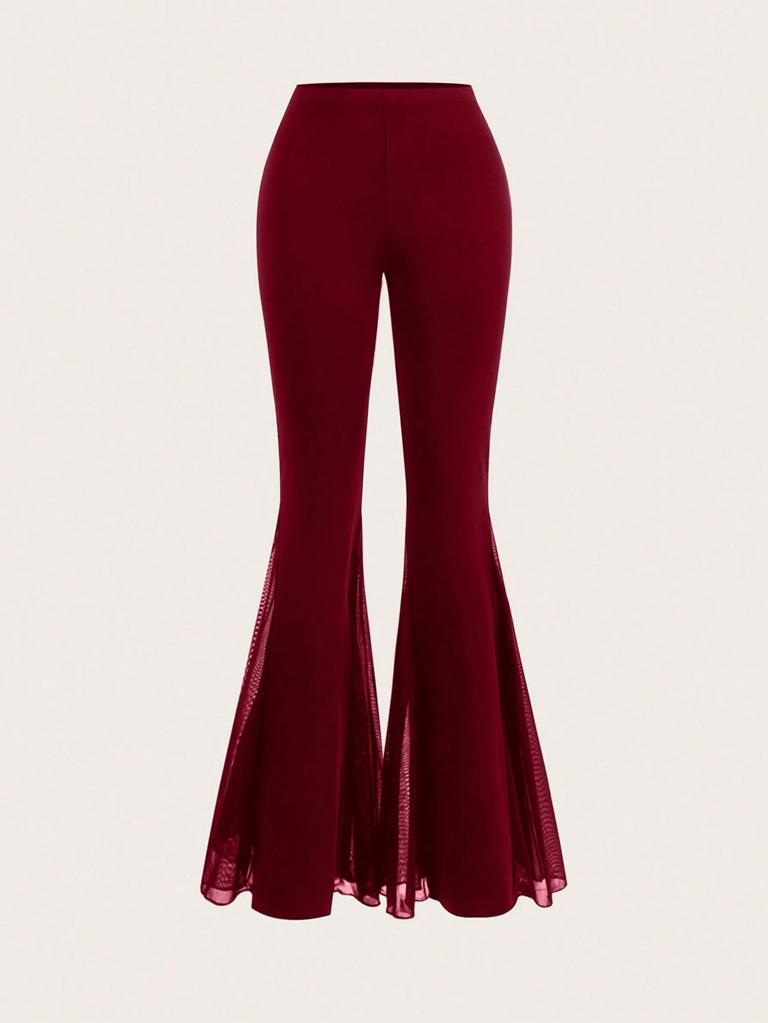 CV2046	Women's Solid Color Flared Pants
