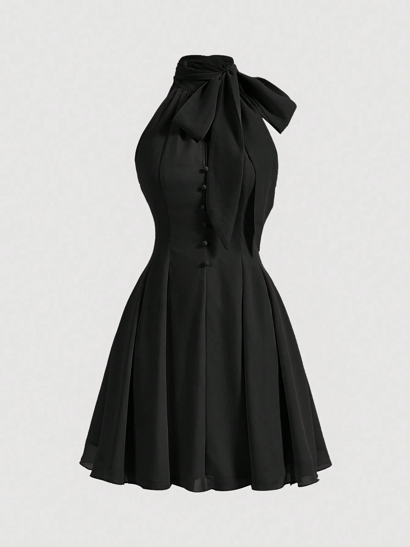 Ribbon Bow Romantic Summer Dress Black Elegant Dress Festival Outfits