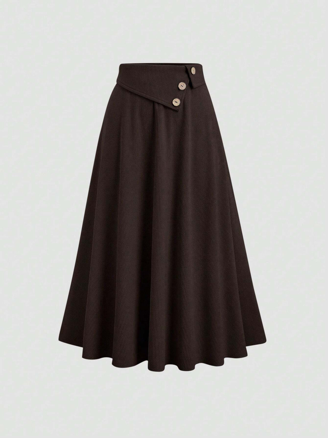 CV2018	Vintage Corduroy High Waist Skirt, Women Flared A-Line Design Daily Skirt Maxi Women Outfit
