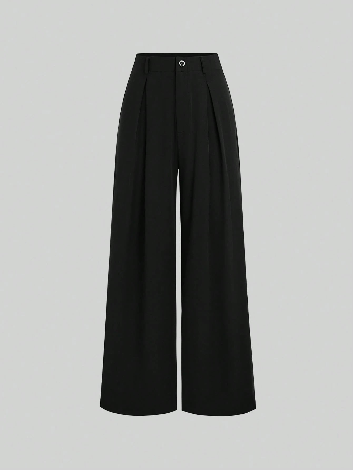 CV2044	Vintage Elegant Jacquard Pleated Wide-Leg Pants For Women, Autumn/Winter