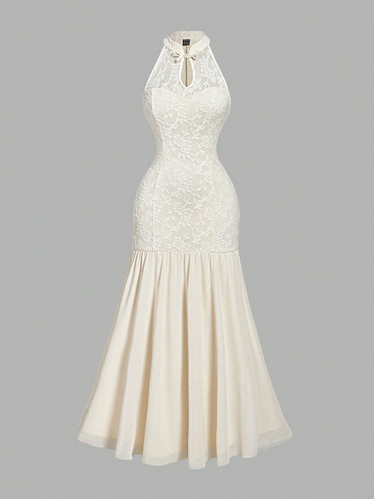 PA7640 || New Chinese Style Mandarin Collar Elegant Fish Tail Dress,Dresses Graduation,Kentucky Derby Dress,Hawaii Women Outfits,Rave Outfits,Easter Women Dress,Summer Dresses For Women