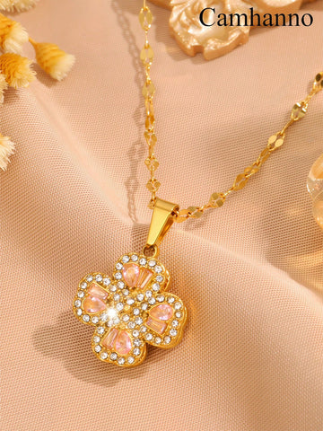 WZ0028	1pc Elegant And Delicate Light Luxury Stainless Steel Accessories Are Suitable For Young Men And Women To Wear Or As A Gift For Fri