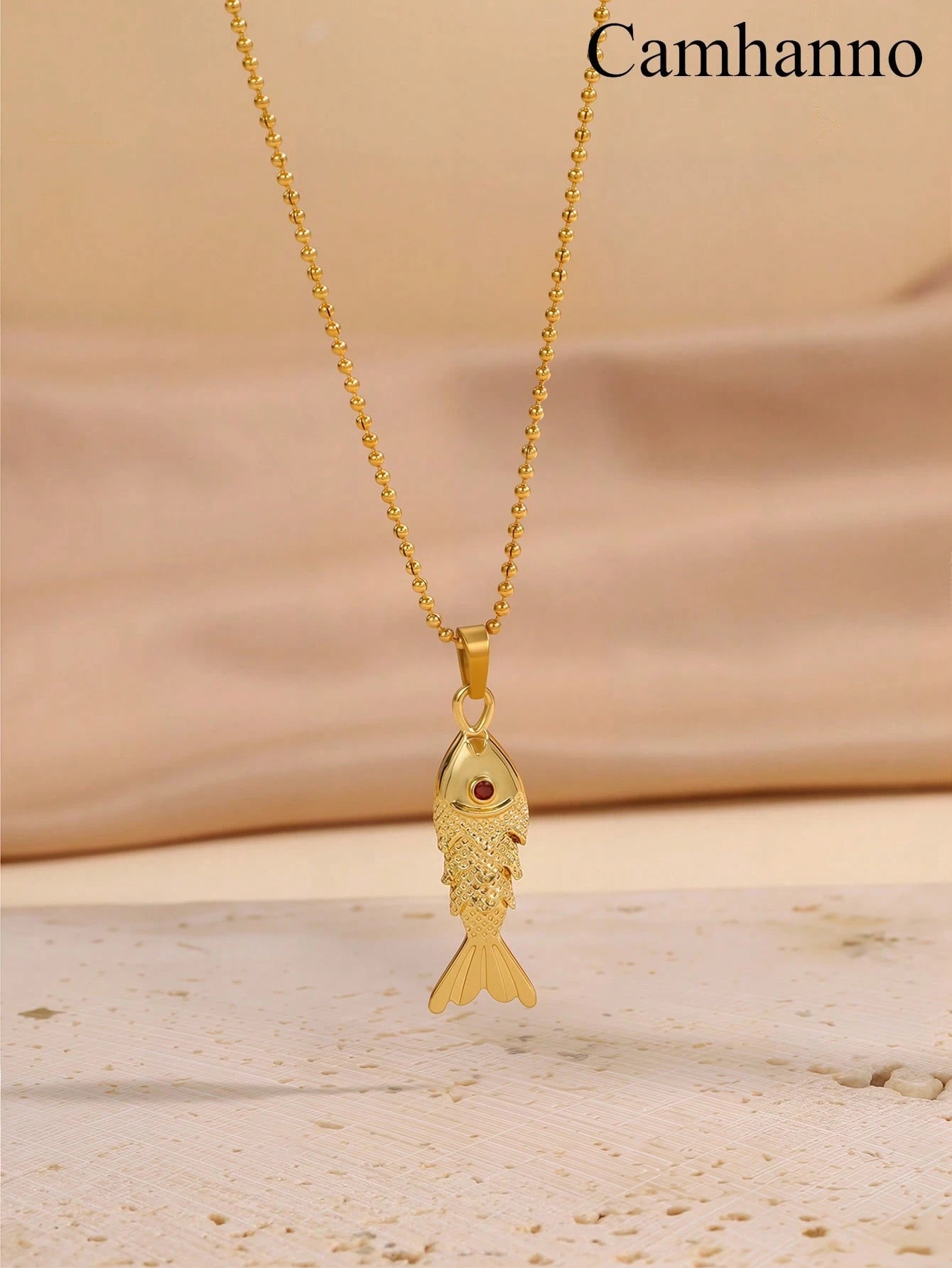 WZ0029	Camhanno 1 Pc Light Luxury And Simple Stainless Steel Necklace, Wear-Resistant, An Excellent Choice For Daily Wear